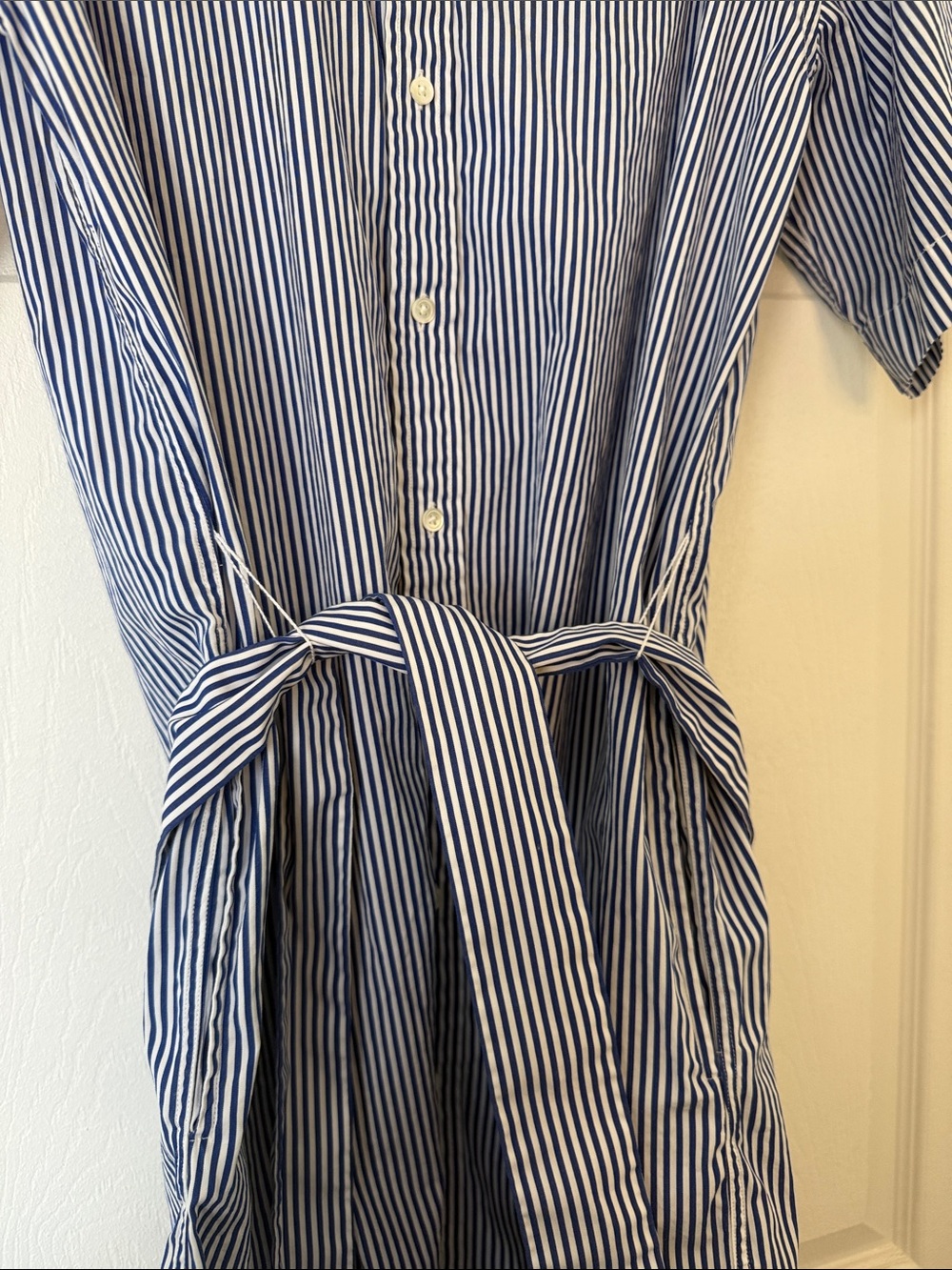 Polo by Ralph Lauren Blue and White Striped Shirt Dress size 8 - Picture 5 of 10